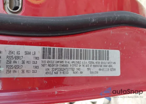 2017 Dodge Journey Sxt Awd z USA, uszkodzony, nr VIN 3C4PDDBG2HT577762